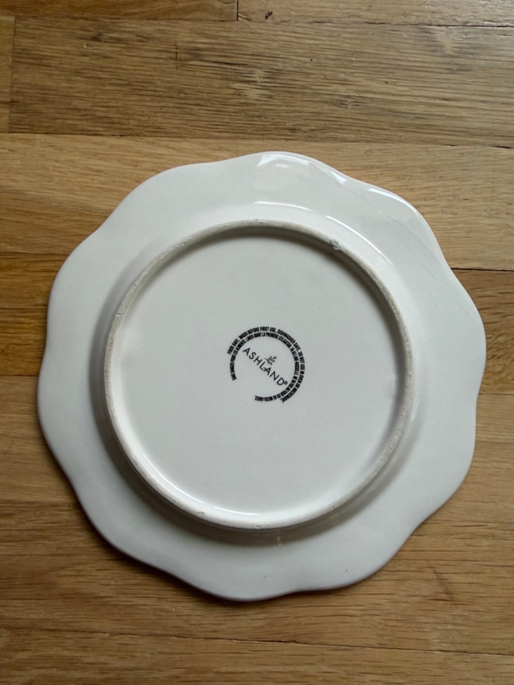 NWOT Ashland Floral Meadow Ceramic Dinner Plate - Floral Print & Golden Trim - Picture 3 of 6